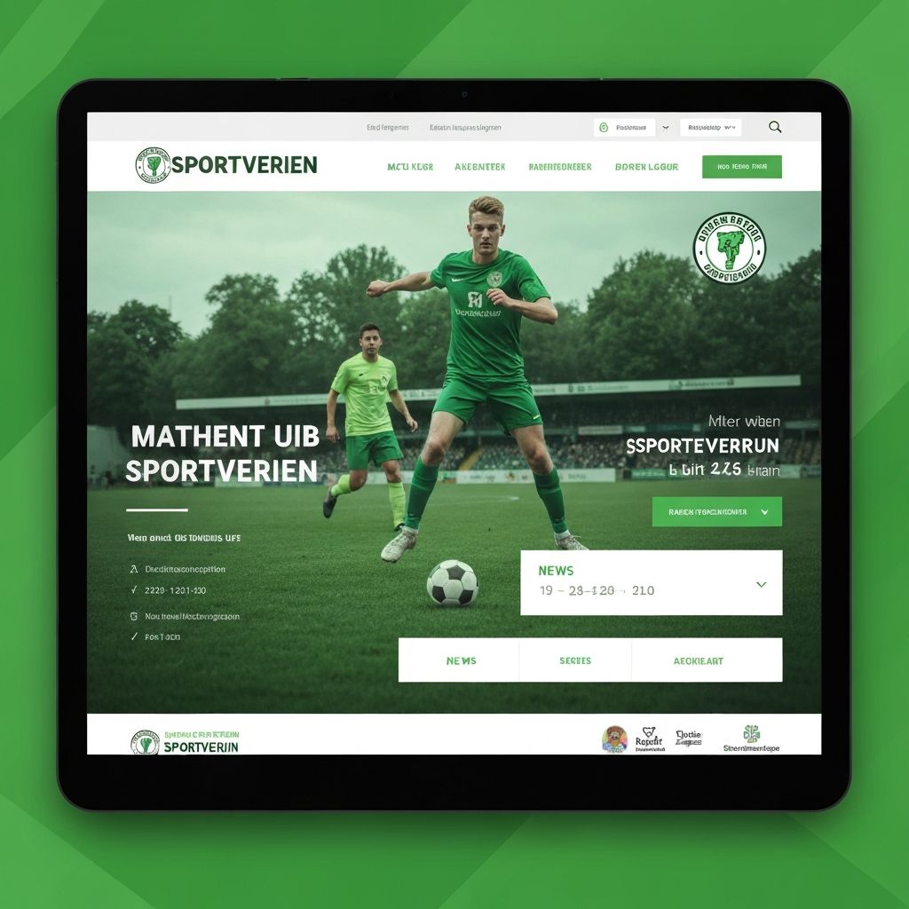Website-Projekt: SV Grün-Weiß 08 — Sportverein / Fußball